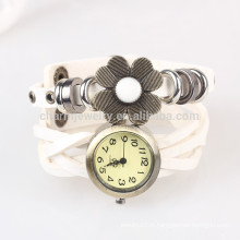 Sen ligne féminine courte courroie courte montre montres tournesols punk rétro enveloppé montre bracelet montre BWL039